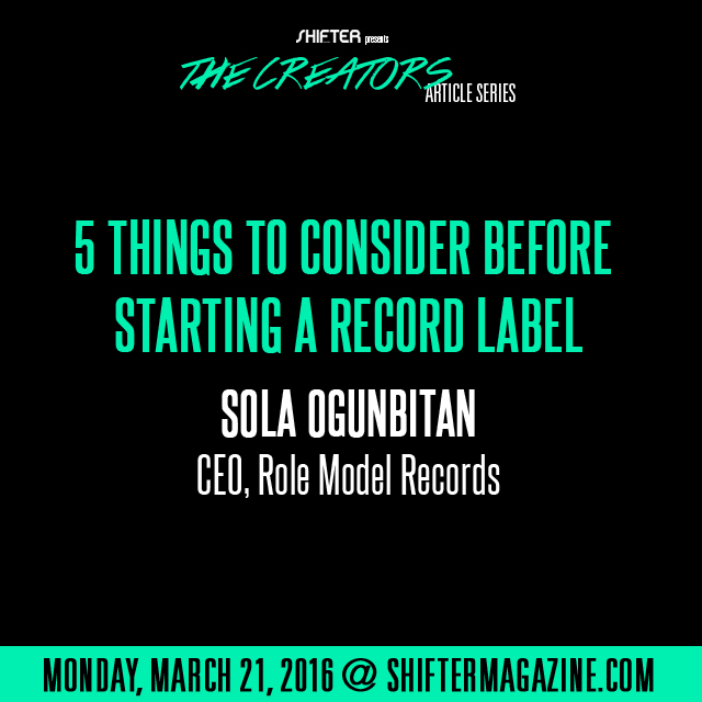 Shifter Magazine interviews CEO of Role Model Records